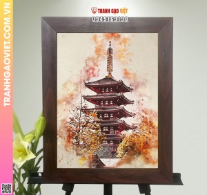 Tranh Gạo Màu Nét Nhật