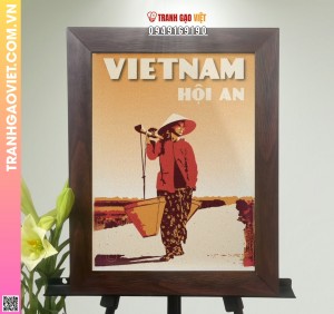 Tranh Gạo Màu Người Hội An