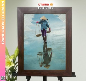 Tranh Gạo Màu Người Mẹ Việt Nam