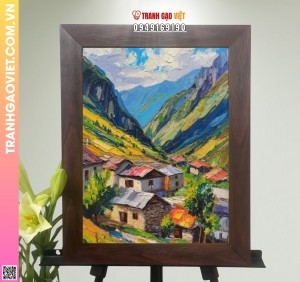 Tranh Gạo Màu Phó Trong Thung Lũng