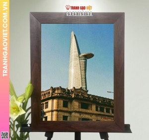 Tranh Gạo Màu Tòa Nhà Bitexco