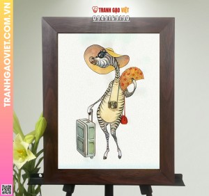 Tranh Gạo Mùa Du Lịch Của Quý Cô Ngựa Vằn