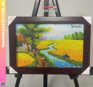 Tranh Gạo Mùa Lúa Chín