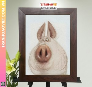 Tranh Gạo Nét Lợn