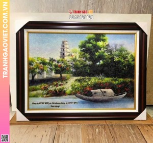 Tranh Gạo Phong Cảnh Sài Thành Xưa