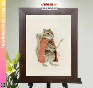 Tranh Gạo Thợ Săn Sóc