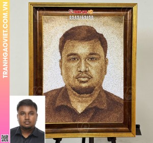 Tranh gạo Nam 28 tuổi người nam á