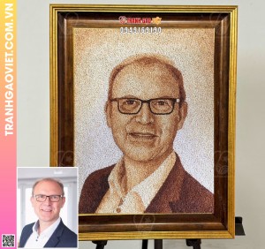 Tranh gạo quý ông lịch thiệp