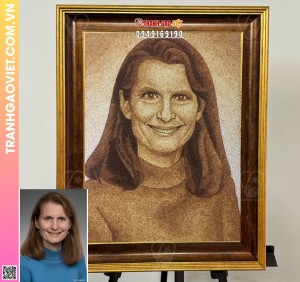 Tranh gạo tặng đối tác dịp trọng đại