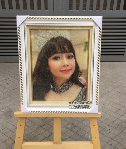 Tranh gạo chân dung [tranh gạo màu] TCD189