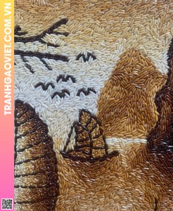 Tranh Gạo Rang Vịnh Hạ Long Thắng Cảnh quà tặng du lịch