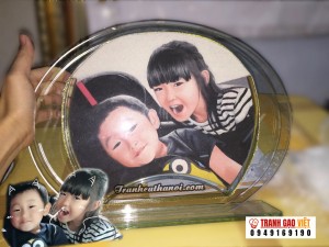 Tranh cát Chân dung 2 chị em