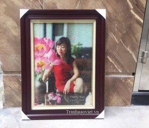 Tranh đặt của chị Nga