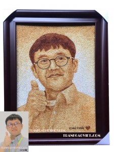 Tranh gạo chân dung TCD156