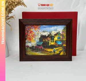 Tranh  gạo Cảnh Phố Hoa - Ảnh 3