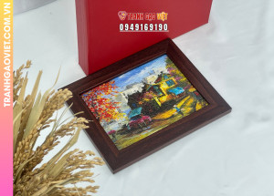 Tranh  gạo Cảnh Phố Hoa - Ảnh 5