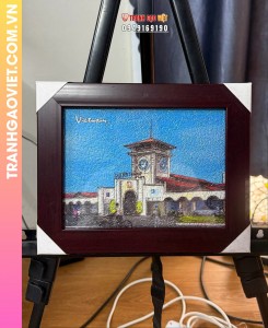 Tranh gạo Chợ Bến Thành