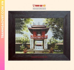 Tranh gạo cổng Khuê Văn Các