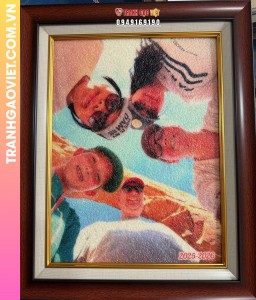 Tranh gạo Góc Nhìn Gia Đình