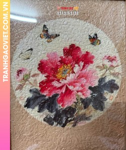 Tranh gạo Hoa mùa xuân