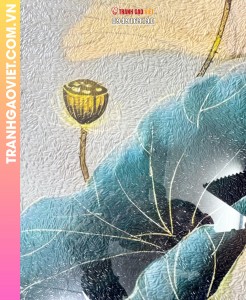 Tranh gạo Hoa Sen tặng Quỹ Phòng Chống Thiên Tai