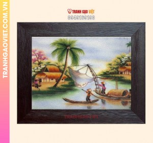 Tranh gạo Kéo Vó