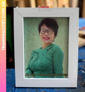 Tranh gạo lớp Pdep i-talents thân tặng Faci Diệp