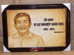 Tranh Gạo Chân Dung Handmade