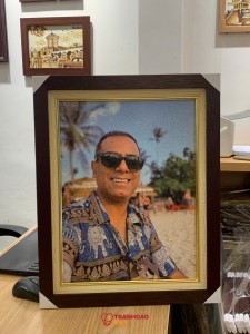 Tranh Gạo Màu Chân Dung Tặng Sếp