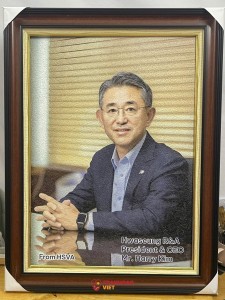 Tranh Gạo Màu Chân Dung Tặng Vợ/Chồng