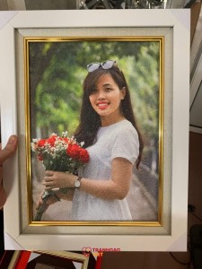 Tranh Gạo Chân Dung tại Hải Dương