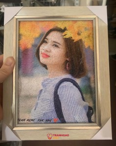 Tranh Gạo Chân Dung tại Hải Phòng