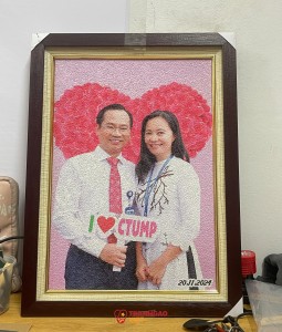 Tranh Gạo Chân Dung tại Ninh Thuận