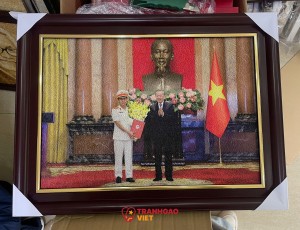 Tranh Gạo Màu Chân Dung Tặng Thầy Cô