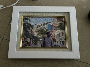 Tranh Gạo Chân Dung Chạm Khắc