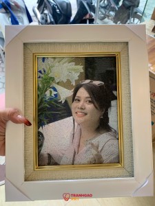 Tranh Gạo Chân Dung Mộc Mạc