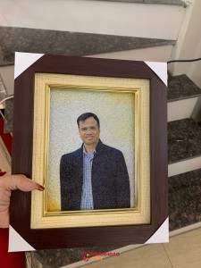 Tranh Gạo Chân Dung Nghệ Nhân