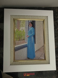 Tranh Gạo Chân Dung Nghệ Thuật