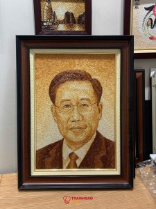 Tranh Gạo Chân Dung Người Thân