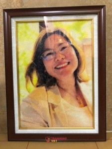 Tranh Gạo Chân Dung Sáng Tạo Thủ Công