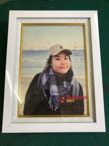 Tranh Gạo Chân Dung Tách Nền Theo Ảnh