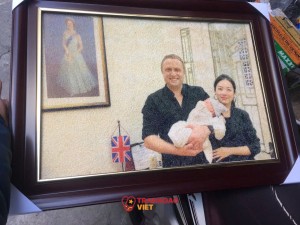 Tranh Gạo Chân Dung Tái Hiện Khuôn Mặt