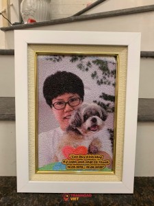 Tranh Gạo Chân Dung Tặng Dịp Đặc Biệt