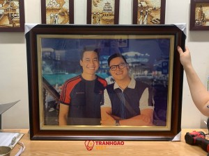 Tranh Gạo Chân Dung Tặng Lễ