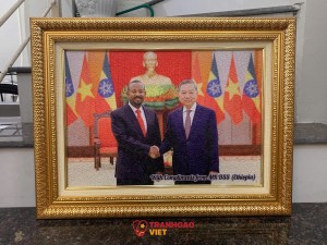 Tranh Gạo Chân Dung Tặng Người Yêu