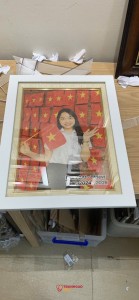 Tranh Gạo Chân Dung Tặng Sếp