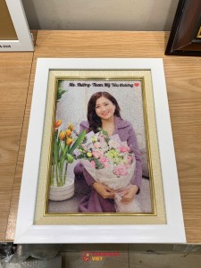 Tranh Gạo Chân Dung Tặng Sinh Nhật