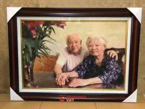 Tranh Gạo Chân Dung Ghi Dấu Kỷ Niệm