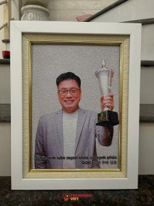 Tranh Gạo Chân Dung Theo Ảnh