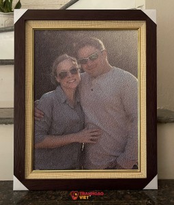 Tranh Gạo Chân Dung Gia Công Tinh Xảo